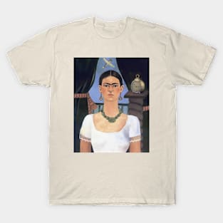 Self Portrait Time Flies by Frida Kahlo T-Shirt